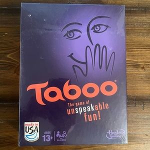 NEW UNOPENED SEALED Taboo "The Game of Unspeakable Fun" Board Hasbro w/ Buzzer
